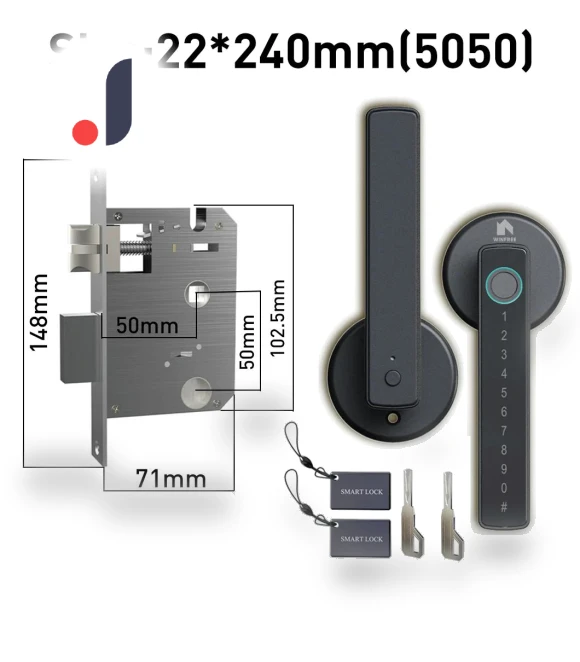 Smart Door Lock with Fingerprint — Smart Home Security, WINFREE