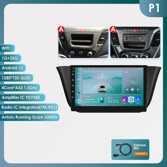 AI Intelligent Wireless CarPlay Android Auto Radio — Car Infotainment System, Hizpo