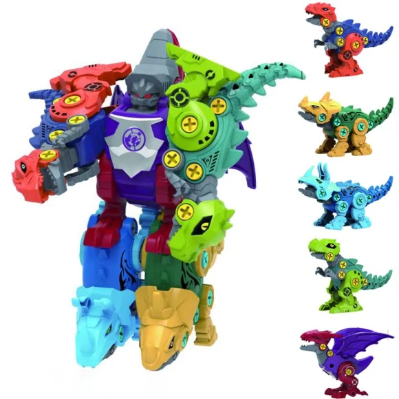 5-in-1 Dinosaur Transformation Robot Constructor Screw DIY Set, Specials