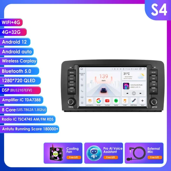 2Din Android 13 Car Stereo, OSSURET