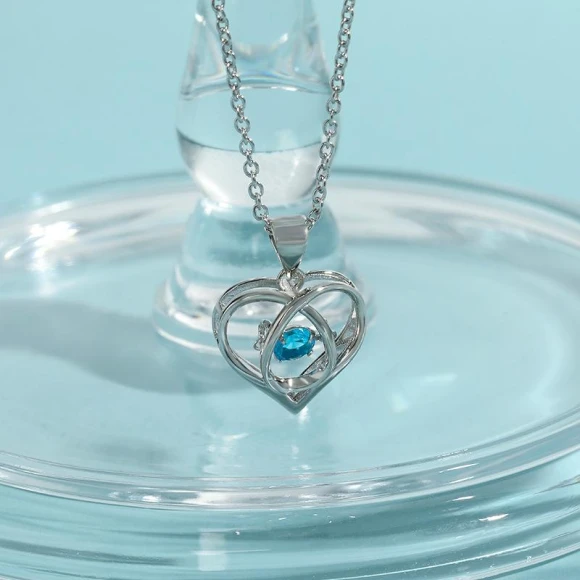 Festival Qixi Heart Pendant Smart Necklace — Smart Jewelry, Wipon
