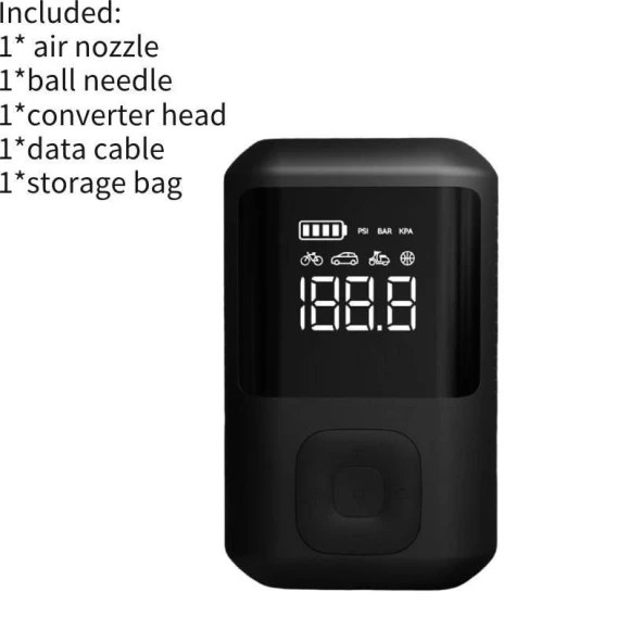 Smart Car Inflator Portable Tire Pump, MerakiMuse