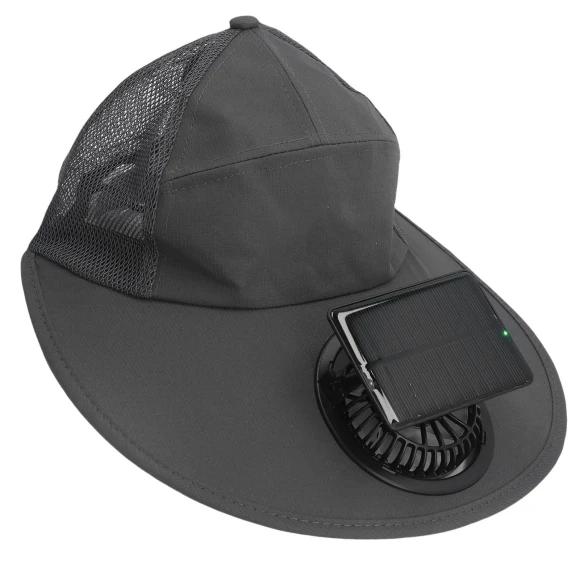 Solar Fan Hat with USB Charging — Hats, Fishine