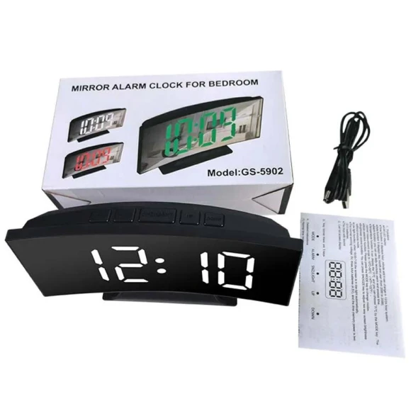 Silent Design Digital LED Alarm Clock with Large Display — Clocks, Daily necessities-V