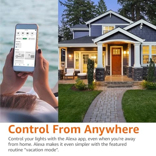 Smart A19 LED Light Bulb, Dimmable Soft White — Smart Light Bulb, Amazon Basics