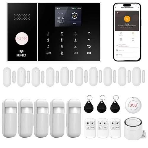 Home Security System with Motion Detector, Door Alarm Sensors, Indoor Protection — Security Monitoring, XUK