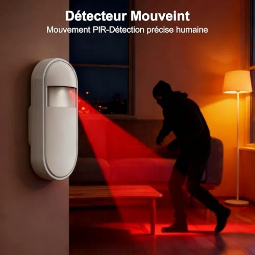 Home Security System with Motion Detector, Door Alarm Sensors, Indoor Protection — Security Monitoring, XUK