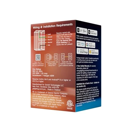 Paddle Dimmer Smart Switch — Smart Switch, Cync