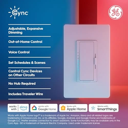 Paddle Dimmer Smart Switch — Smart Switch, Cync