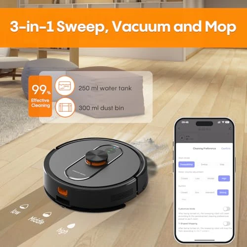 Self-Emptying Robot Vacuum and Mop — Robot Vacuum, eitton