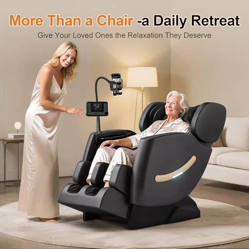 Full Body Recliner Massage Chair with Heating and Zero Gravity — Massage Gun, VUYSUYVY
