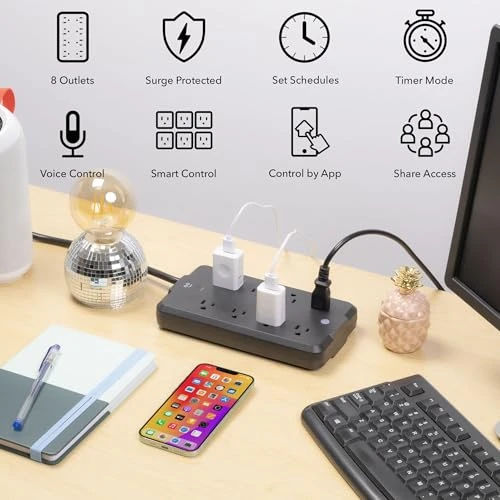 Surge Ultra Smart 6-Outlet Surge Protector — Smart Plug, Geeni