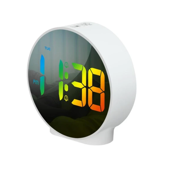 Colorful Mini Digital Alarm Clock with Weekday Display — Alarms & Clocks, DC-HOME-4