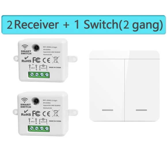 Mini WiFi+RF433 Light Switch — Smart Home Modules, Modern Home Furnishing