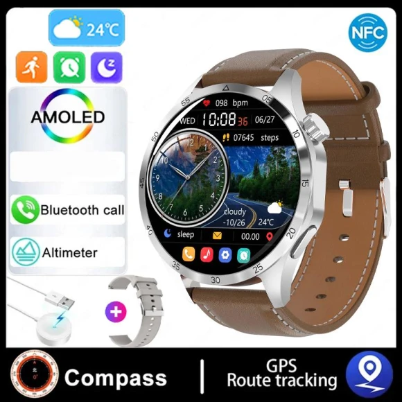 Smart Watch with AMOLED Display and Health Monitoring — Smart Watch, Zodvboz