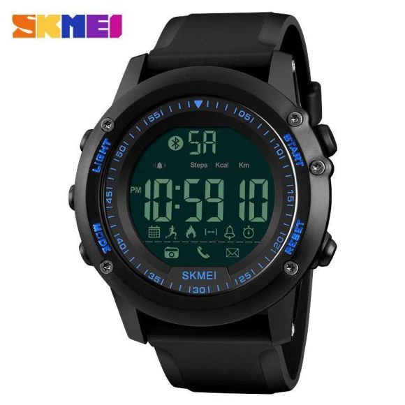 Fashion Smart Watch with Remote Camera, Calories, Bluetooth — Smart Watch, Skmei