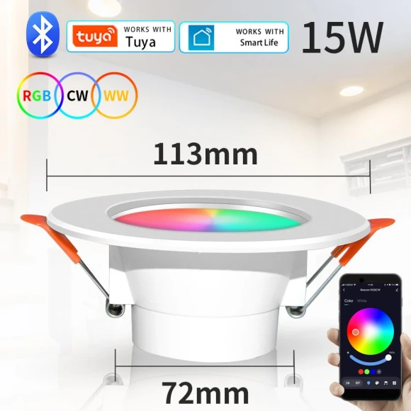 RGB Tuya Smart Ceiling Light — Overhead Lighting, Cosy Homes