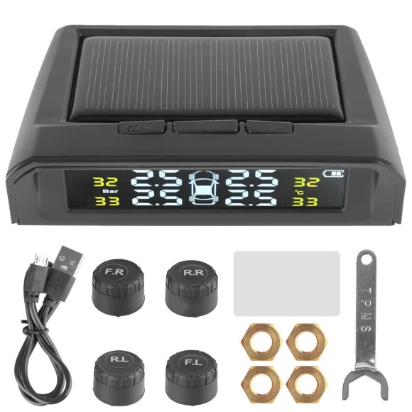 Wireless Tire Pressure System with LCD Display — TPMS, Your Customized Mall