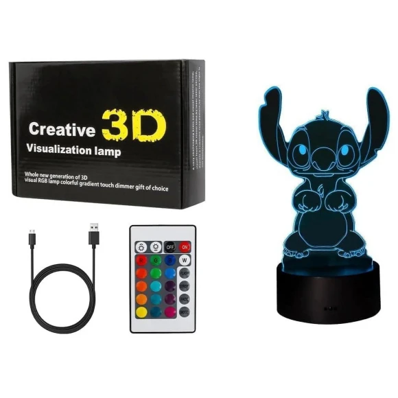 3D LED Smart Remote Control Lamp — LED Strip Lights, Hong Art