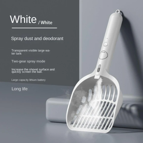 Sifting Smart Spray Cat Litter Scoop — Self-Cleaning Litter Box, Hongpei