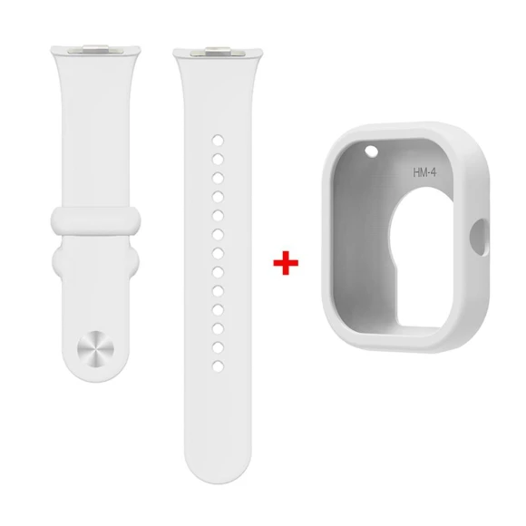 Silicone Watch Strap with Protective Case — Smart Watch, Redmi