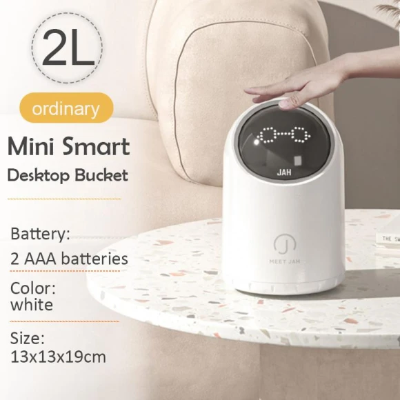Mini Smart Desktop Trash Can with Display — Waste Baskets, TOP-HOME MALL