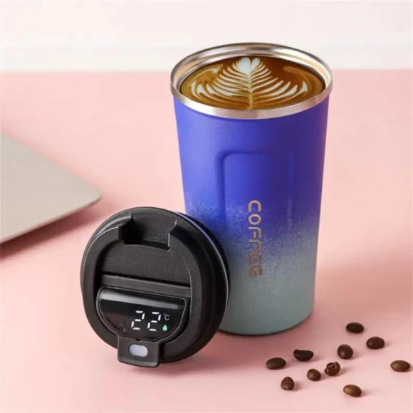 Smart Thermos with LED Temperature Display — Smart Water Bottle, Cosy Homes