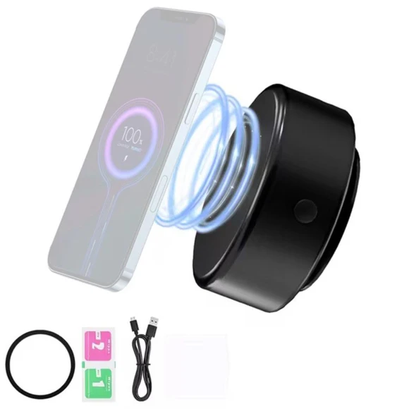 Magnetic Car Phone Holder with Wireless Charging, A Auto Parts Mall