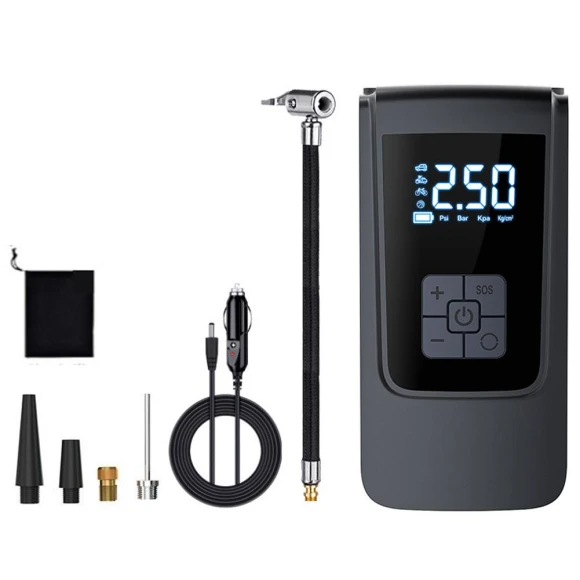 Smart LED Portable Air Compressor Pump — Portable, Wrigleys