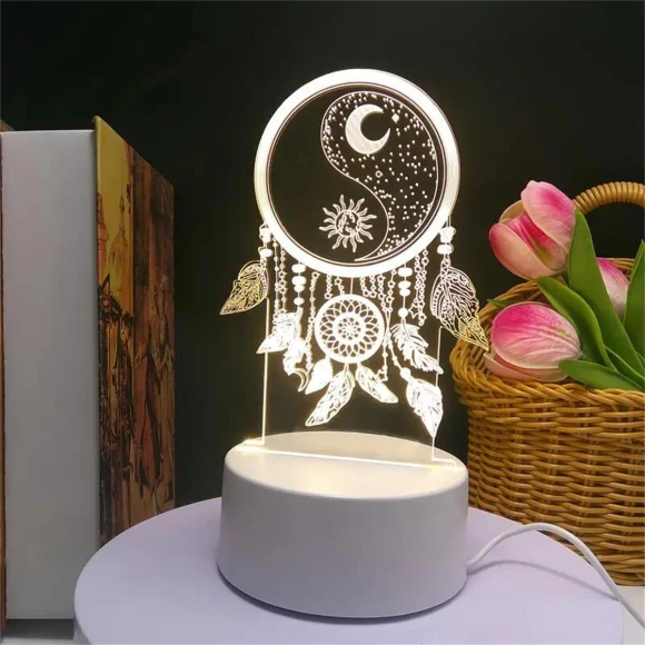 3D Dream Catcher Night Light, JOHO - CarGear