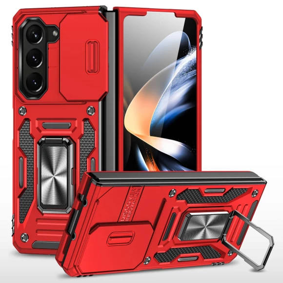 Armor Series Phone Case with Metal Kickstand and Slide Camera Lid — Screen Protectors, Smartwatch 2025