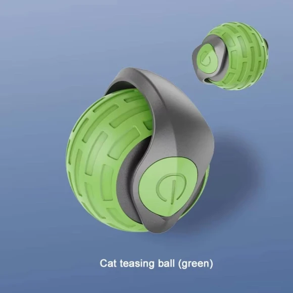 Automatic Interactive Rolling Ball Toy with Faux Tail — Cat Playthings, inWangix