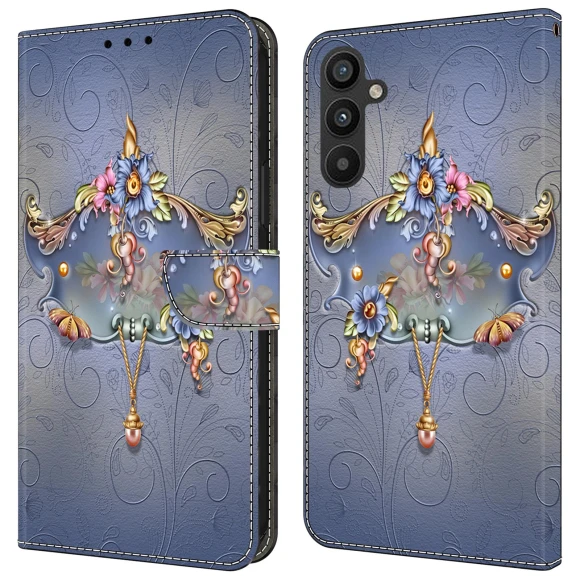 Wallet PU Leather Pattern Magnetic Closure Folio Phone Cover — Bumpers, Smartwatch 2025