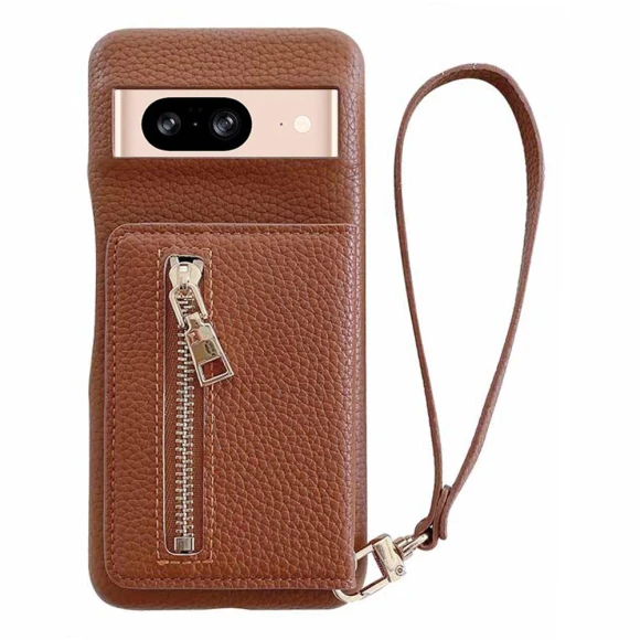 Leather Case with Card Slots and Wrist Strap — Phone Accessories, Smartwatch 2025
