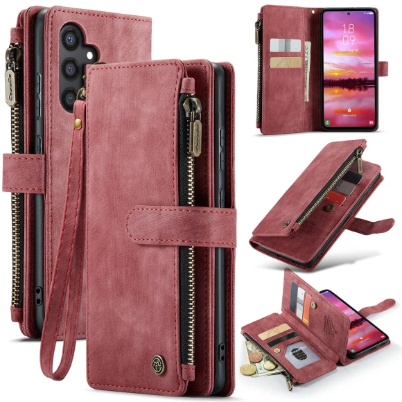 Phone Cases with Strap Zipper Multiple Card Holder PU Leather Cover — Smartwatch Protectors, Smartwatch 2025