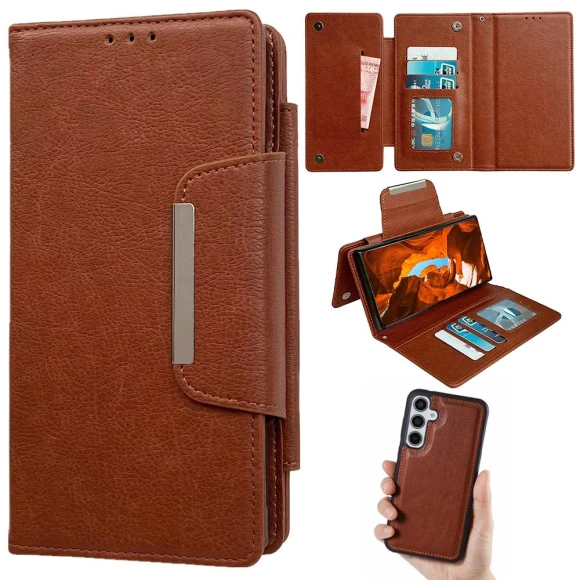 Removable PU Leather Cover 2 in 1 Magnetic Wallet Phone Case — Phone Accessories, Smartwatch 2025