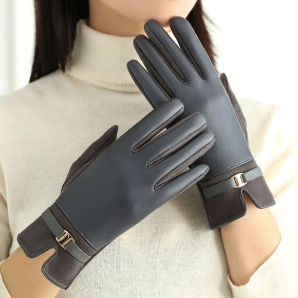 Winter Women's Suede Gloves — Gloves & Mittens, WTEMPO