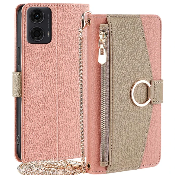 Zipper Wallet Leather Phone Cover with Mirror Design — Flip Cases, Smartwatch 2025