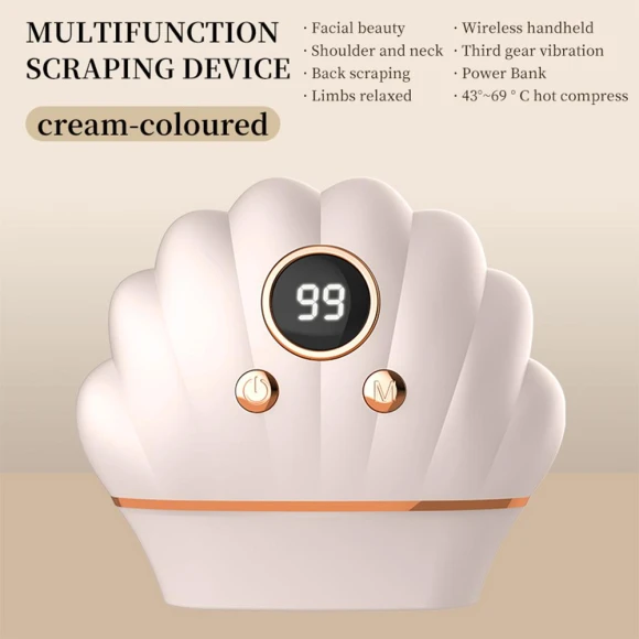 Electric Gua Sha Board with Red Light and Vibration, BC Pet Supplies