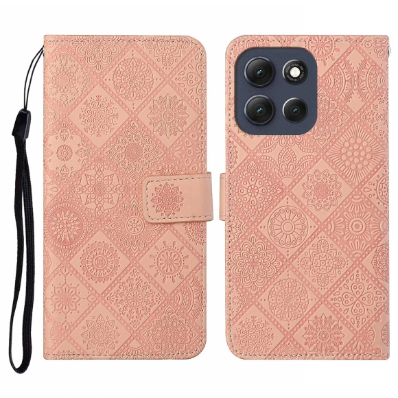 Leather Case Ethnic Style Wallet Phone Cover with Strap — Flip Cases, Smartwatch 2025