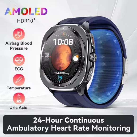 Smartwatch with Air Pump and Airbag for Accurate Measurement — Smartwatches, Carrefour