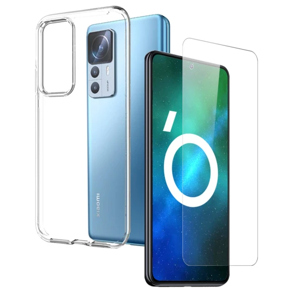 2-in-1 Shockproof Protective Back Cover with Ultra-Clear Tempered Glass Screen Protector — Screen Protectors, Smartwatch 2025