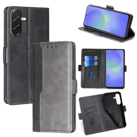 Contrast Color Wallet Leather Phone Cover, Smartwatch 2025