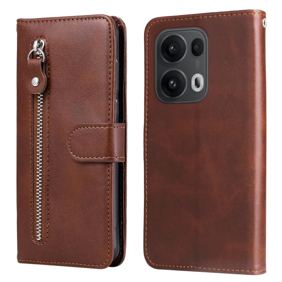 Leather PU Wallet Case with Zipper Pocket and Stand, Smartwatch 2025