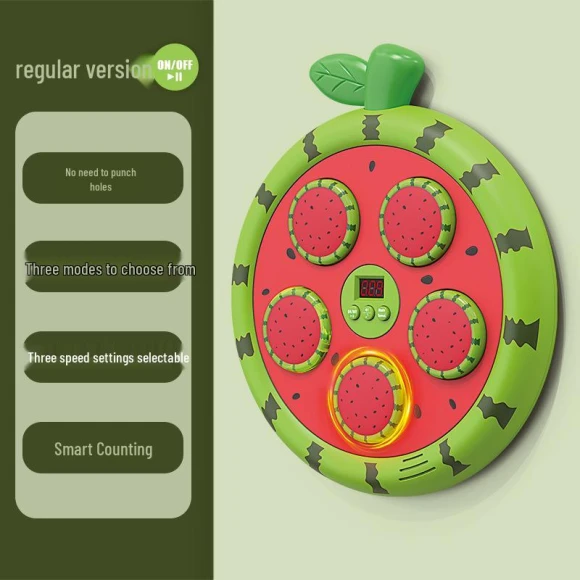 Smart Bluetooth Boxing Wall Trainer with Fruit Theme for Kids — Interactive Learning Devices, Super Go