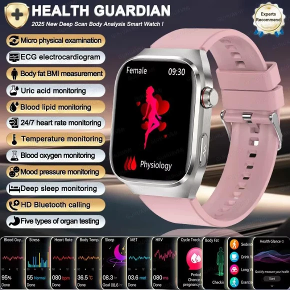 Smart Watch with ECG and PPG Monitor, ElectronicsHome