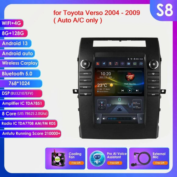 Tesla Style Carplay 4G Android Car Radio — Car Infotainment System, Hizpo