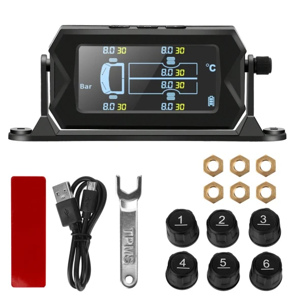 Tire Pressure Monitoring System with External Sensors — TPMS, KITCHEN-MALL