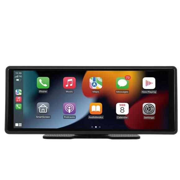 Portable Car Stereo System with Voice Control, GPS Navigation, AUX FM, 10.26-inch Touchscreen, Car Radio for Carplay and... — Car Infotainment System, Igeteck