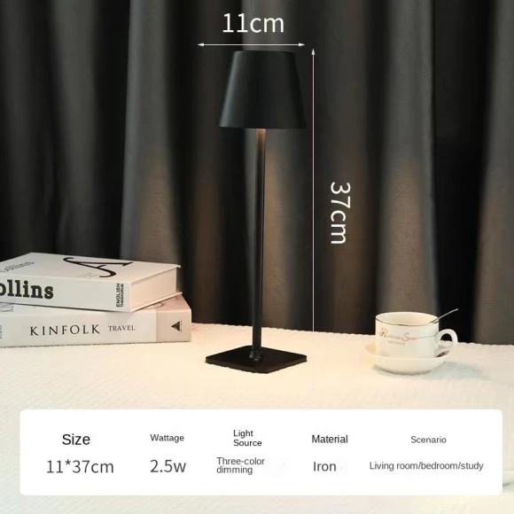 Minimalist Retro Coffee Shop Atmosphere LED Desk Lamp — Study & Desk Lighting
